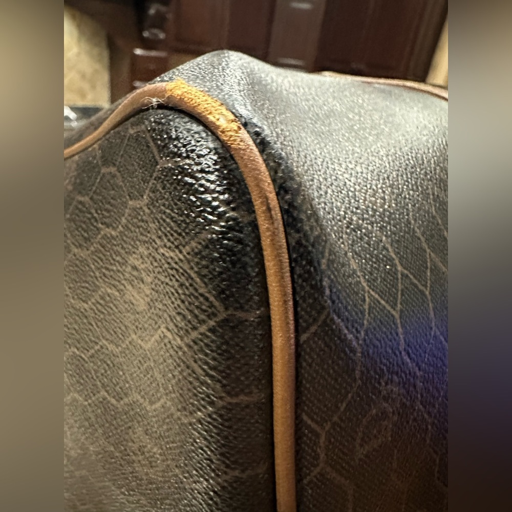 Christian Dior Extra Large Honeycomb Vintage Duffle Bag w/ Rare Lock & Key!! - Picture 4 of 13